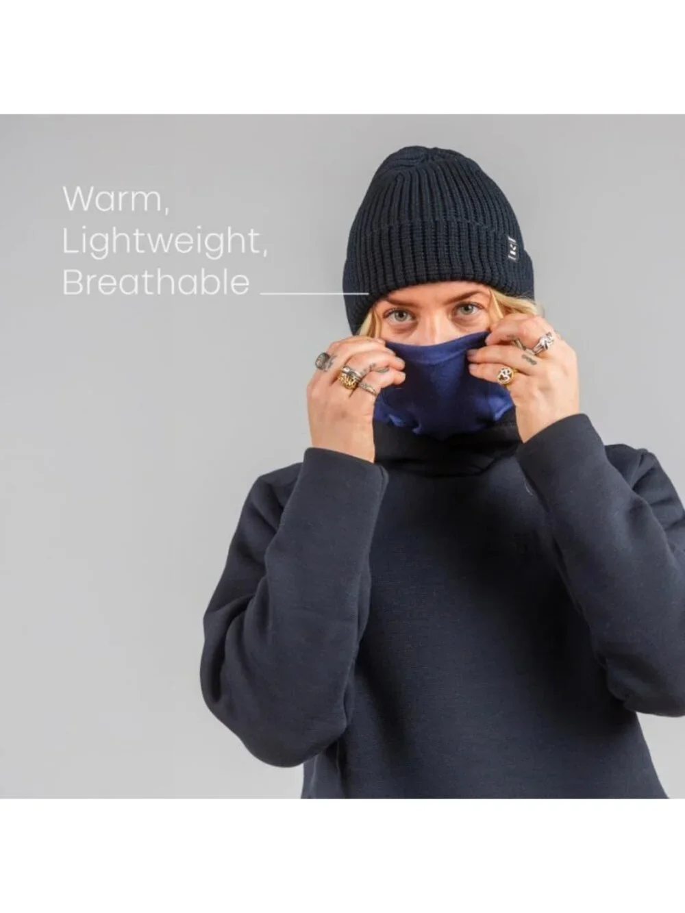 Lightweight Merino Wool Beanie - Unisex Fisherman Skully Cap - Warm Winter Knit